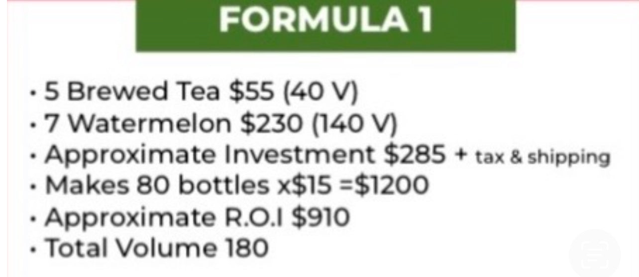 Candy Cleanse (Formula 1) Tea ONLY